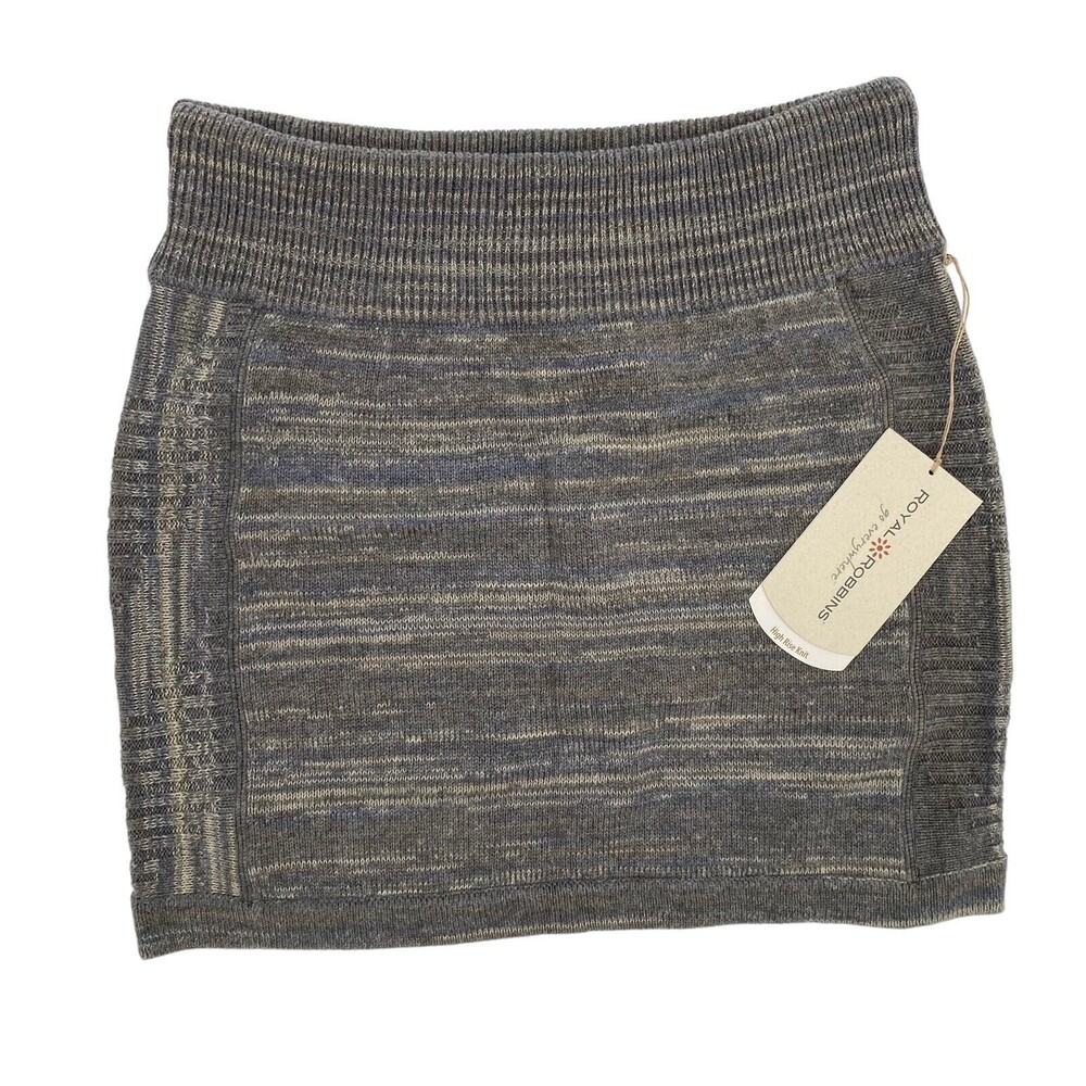 Royal Robbins Skirt High Rise Mini Knit Sweater Tube Gray Size XS NWT
